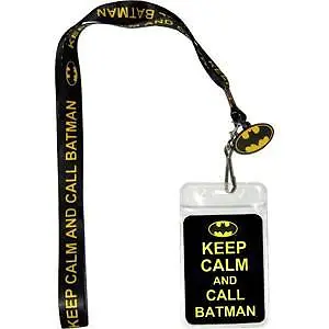 BATMAN THE DARK KNIGHT DC Comics Superhero ID HOLDER LANYARD With CHARM LOGO New • $13.95