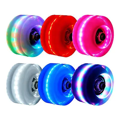 Roller Skate Wheels Flashing LED Light Up Skateboard Wheels • $9.55