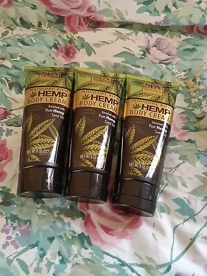 New (lot Of 3) Spa Luxury Moisture Rich HEMP Body CREAM 8 Oz. Free Shipping  • $24.95