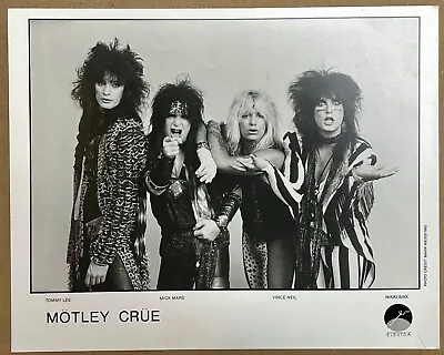 MOTLEY CRUE  1985 Vintage Press Photo- Photograper: Mark Weiss • $19.99