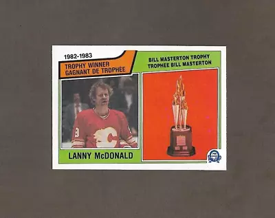 1983-84 OPC 208 Lanny McDonald NHL Masterton TROPHY O Pee Chee High Grade Hockey • $2.11
