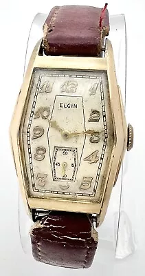 Vintage Fancy Case Manual Wind Breguet Numeral Elgin Watch • $24.99