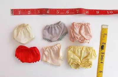 6 Pairs Vintage 1950s Doll Panties 8  Madame Alexander Kins Ginny Muffie Etc. • $11.95