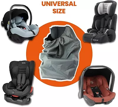 Baby Car Seat Carrier Holiday Travel Bag For Transporting Or Storage Cover Grey • £9.99