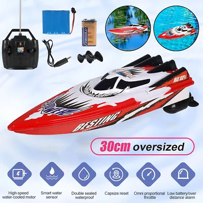 2.4GHz Remote Control Boat Electric Speedboat Toy High Speed Boat For Kids Gifts • $28.99