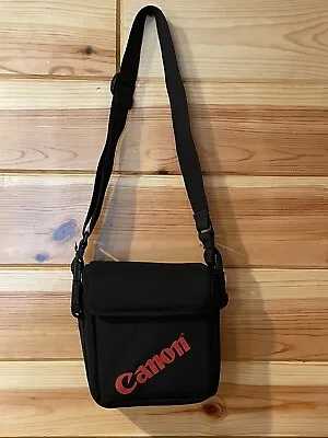 $17.99 • Buy Vintage Canon Camera Bag With Adjustable Shoulder Strap Canvas Red/Black