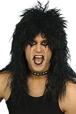 Smiffys Hard Rocker Wig Black • $15.19