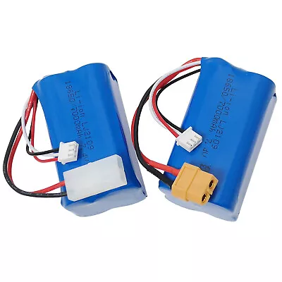 New 7000mAh 7.4V Battery For Henglong T90 T72 3810 RC Tank L6.2 / XT60 Plug • $23.95