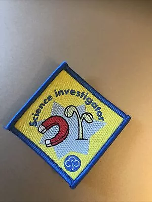 Brownie  Science Investigator Interest Badge Yellow Girlguiding Sew Camp Blanket • £1.20