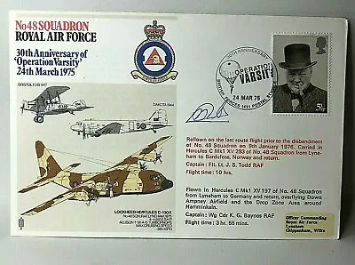 1975 RAF No 48 Squadron 3oth Anniversary Of Operation Varsity Flown Cover  • £9.63