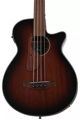 Ibanez AEGB24FE AEG Fretless Acoustic-electric Bass Guitar - Mahogany Sunburst • $499.99