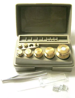 OHAUS Sto A Weigh Calibration Brass & Others SET In Box • $29.95