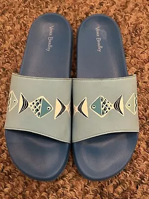 Vera Bradley Go Fish Beach Slide Sandal Women’s Size Large (9-10) • $19.99