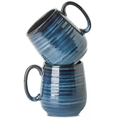 20 Oz Stoneware Coffee Mugs Large Ceramic Coffee Cups Set Of 2 For Tea Soup ... • $49.77