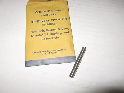 Vent Window Upper Pivot 1957 Plymouth Dodge Desoto Chrysler Mopar • $14.95