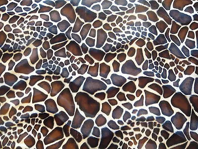 £9.50 • Buy Animal Print Faux Fur/Velour Velboa Fabric/Material - Baby Giraffe