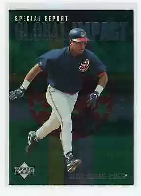 1996 Upper Deck Global Impact #188 Manny Ramirez Cleveland Indians Baseball Card • $1