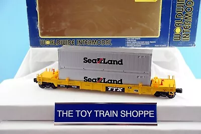 K-line Intermodal Die-cast Dttx Deep Well 16  Car W 2 Sealand Containers. • $69.98