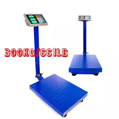 300KG/660lb Shipping Digital Counting Warehouse Pet Mailing Platform Bench Scale • £41.95