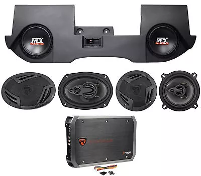 Dual 10  MTX Subwoofers+Box+(4) Speakers+Amp For 2002-16 Dodge Ram Quad/Crew Cab • $668.80