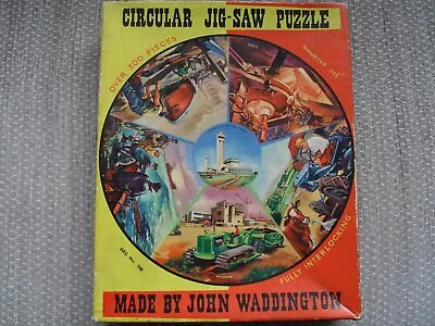 Circular Jigsaw 500 Pieces By John Waddington C 1960's British Industry • £6.49