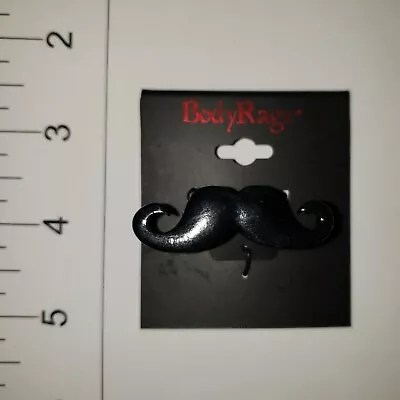 Body Rage X Spencer’s Black Mustache Stretch Band Ring • $3