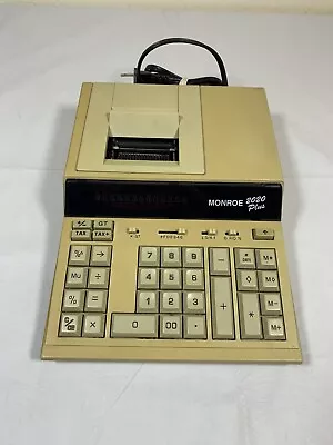 Vintage Monroe 2020 PLUS Adding Machine Calculator - Tested • $16.95