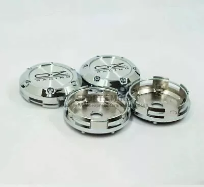 4 Pcs OZ Racing Style 66mm/62mm XXR 557 Rota G-Force CHROME Wheel Center Caps • $34.99