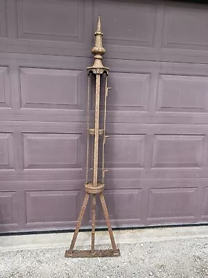 $600 • Buy Antique Architectural Salvage Cast Iron Fence Post Column 