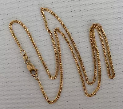 9ct Solid Gold Curb Link Chain  Necklace    47 Cms  3.8g • $285
