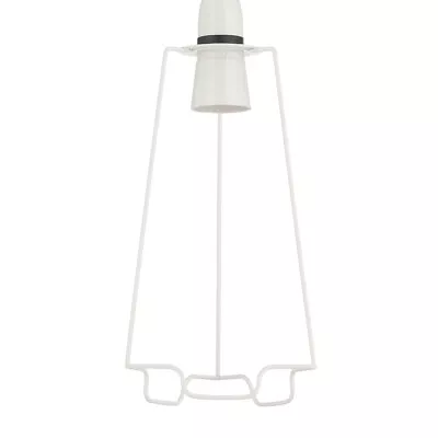 Litecraft Light Shade Carrier 9 Inch Easy Fit Lampshade Ceiling Fitting - White  • £5