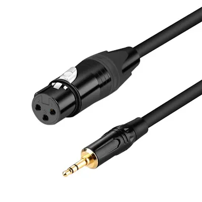 3.5mm 1/8 Inch TRS Male To XLR Female Audio Microphone Cable B39 • $14.99