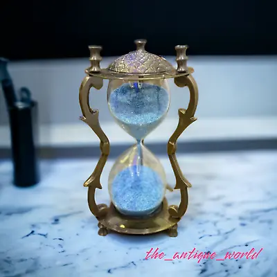 Sand Timer Hourglass Brass Nautical Maritime Hour Glass Vintage Sand Clock Gift • $48.54