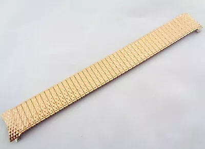 Vintage Rowi 20 Mm New Old Stock Rose Gold Filled Men' Expandable Watch Bracelet • £17.99