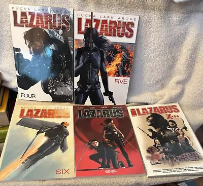 Lazarus Vol 4 5 6 7 And X Plus 66 TPB Set Image Greg Rucka Michael Lark • $27.99