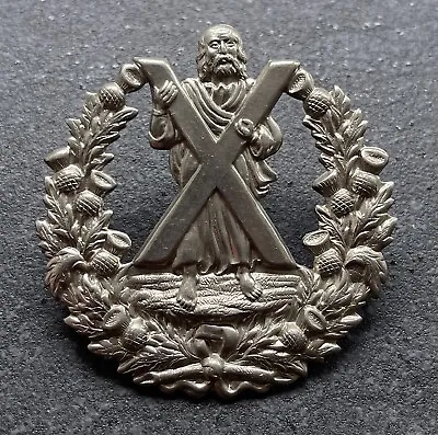 Genuine Victorian Cameron Highlanders Glengarry Cap Badge • £50