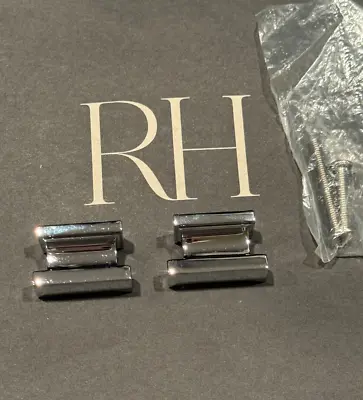 TWO Restoration Hardware Cabinet Knob Pull Strande 1.25  Knob Chrome 24120426CHR • $22