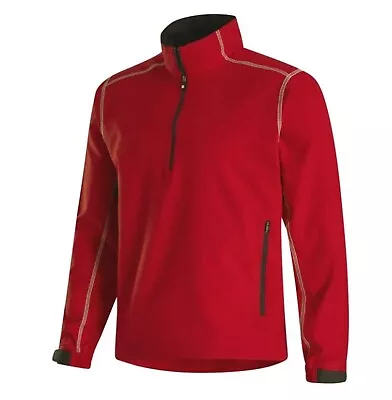 NWT FootJoy FJ Golf 1/2 Zip Men's WindShirt Size L Color Red #32622        X67 • $69.99