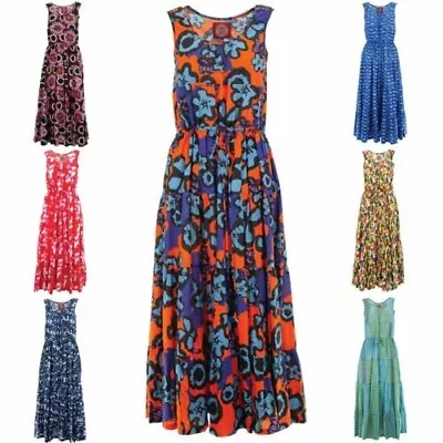 Waisted Maxi Dress Ministry Of Colour Floaty Long Boho Sundress Waist • $159.07