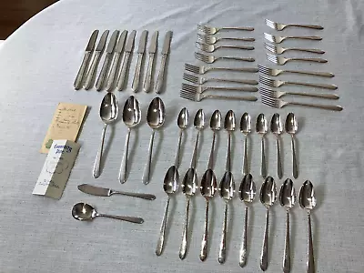 VTG Oneida Community Silver Plate Silverware Flatware Lot 45 Service 8  VG • $39.95