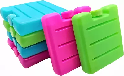 Pack Of 3/6 Small Mini Freezer Blocks Ice Packs For Cool Bags Lunch Box Camping • £7