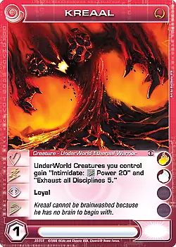 Chaotic Kreaal 22/222 BTD 1st Edition Foil Rare Max Energy • $6.99