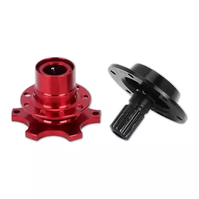 Red 6 Bolt Spline Racing Steering Wheel Quick Release Hub Adapter For Mazda • $39.95