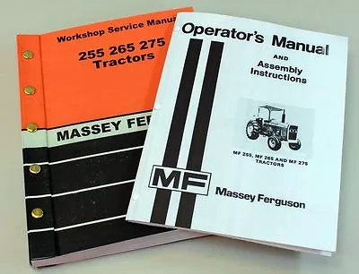 Massey Ferguson Mf 255 265 275 Tractor Operators Owners Service Repair Manual • $66.97