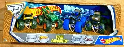 4 TRUCK - Monster Jam TOUR FAVORITES 2 -DRAGON Mulisha EDUCATION Son-Uva Digger • $22.94