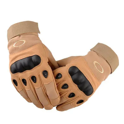 Touch Screen Leather Driving Motorcycle Tactical Military Full Finger Gloves USA • $8.99