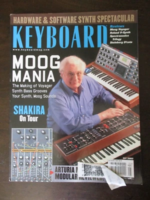 $14.95 • Buy Keyboard Magazine May 2003 Moog Mania Shakira On Tour Roland V-synth Music
