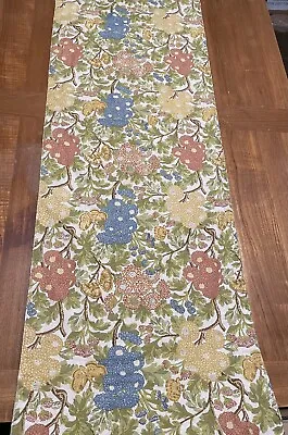 Pottery Barn Floral Table Runner Spring 18  X 90” 100% Cotton • $20