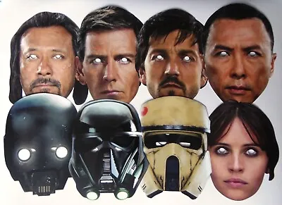 Official Star Wars Rogue One Face Masks - Great For Parties 8 Different Designs • £5.54