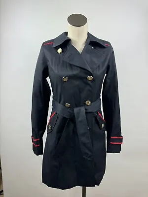 Vince Camuto Women's Double Breasted Trench Coat Black Size XS • $34.99